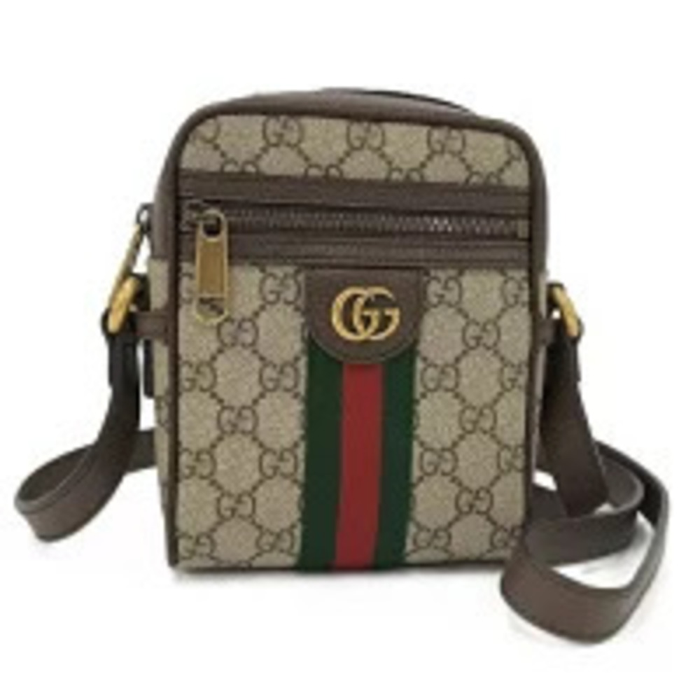 GUCCI Shoulder Bag Sherry GG Supreme Brown